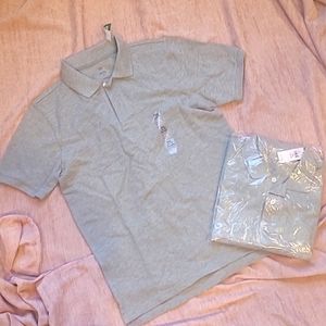 GAP kids boys uniform polo top gray NWT szXXL